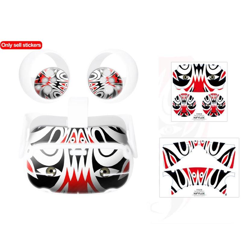 Skin Sticker For Oculus Quest 2 VR Headset Virtual Reality Cartoon Protetcive PVC Skin Decals For Quest 2 Controller Accessories