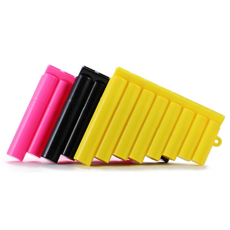 3 pièces bois Pan flûte 8 Tube en plastique rangée flûte Flauta Panpipe à la main Pan Flauta enfants Instruments de musique