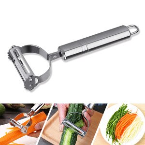 Mandoline snijder groentesnijder multifunctionele fruit aardappelschiller wortelrasp mand groentesnijder keukenaccessoires: 2 in1