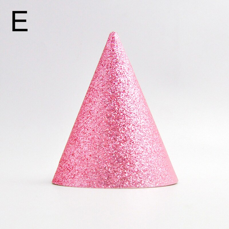 Happy Birthday Party Hats Paper Gold Sequin Birthday Cap Baby Shower Kids Adults Birthday Party Decorations Hats Supply: E