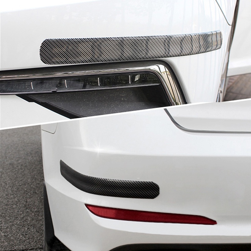 Universal- Auto Aufkleber 5D Kohlenstoff Faser Gummi Styling Tür Sill Schutz Stoßstange Streifen Auto Frontschürze Lippe Kohlenstoff Gummi