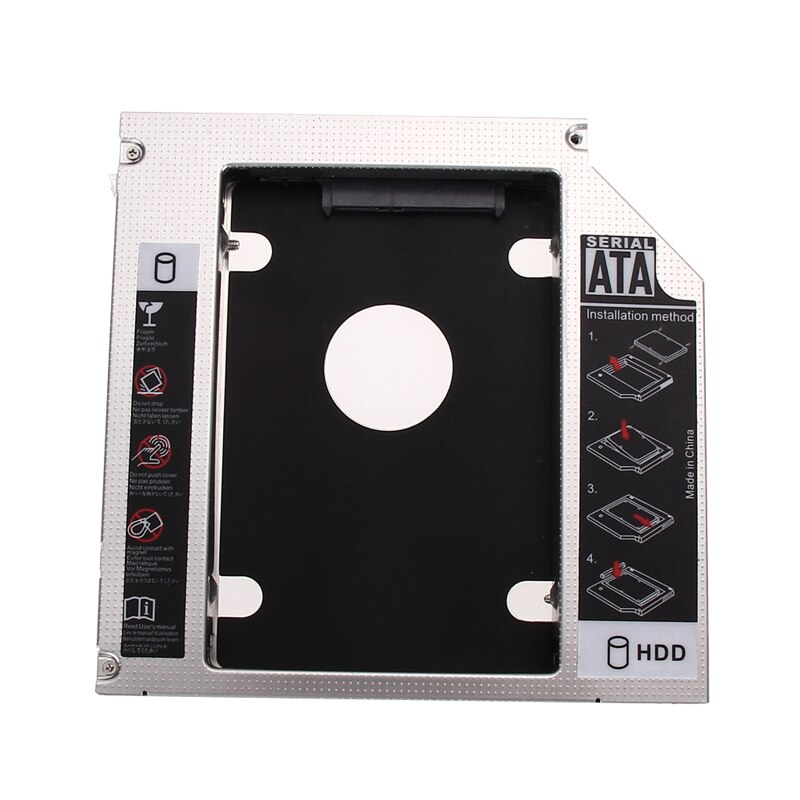 Aluminium 12,7mm 9,5mm HDD Gehäuse Zweite SATA Computer Festplatte Adapter Bay Caddy 12,7mm Universal-CD/DVD-ROM Optical Bay