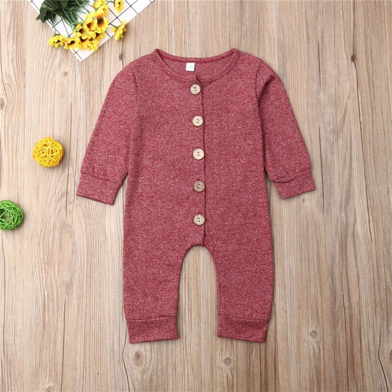 Pasgeboren Peuter kind Baby Jongen Meisje Kleding Herfst Lente Romper Speelpakje Casual Korte Mouw Kleding Solid Outfits 0- 24M: Paars / 12m