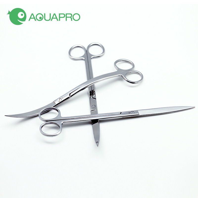 ADA AQUAPRO Plant Cleaning Tools Stainless Steel Scissor Tweezer Scoop Scraping algae knife Aquarium Water Fish tank