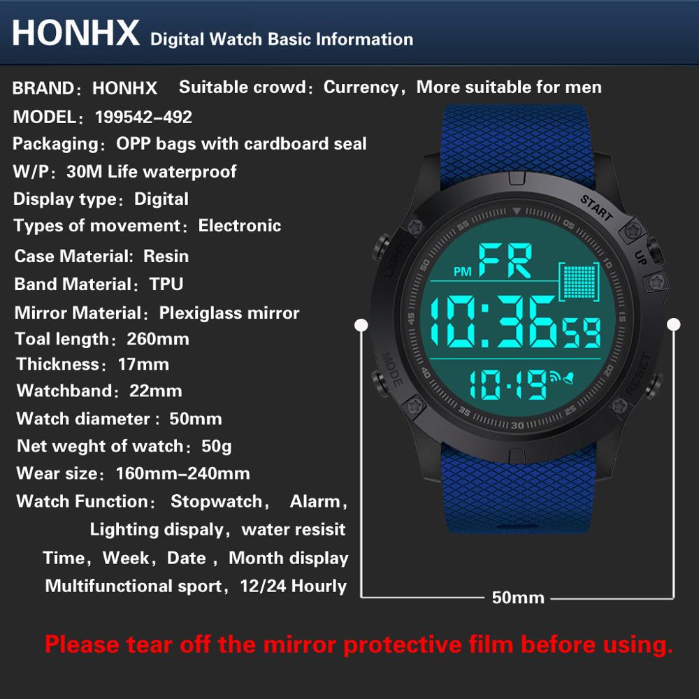 Horloge heren dames sporthorloges waterdicht outdoor led digitaal datum rubber sport polshorloge relogio klok reloj q
