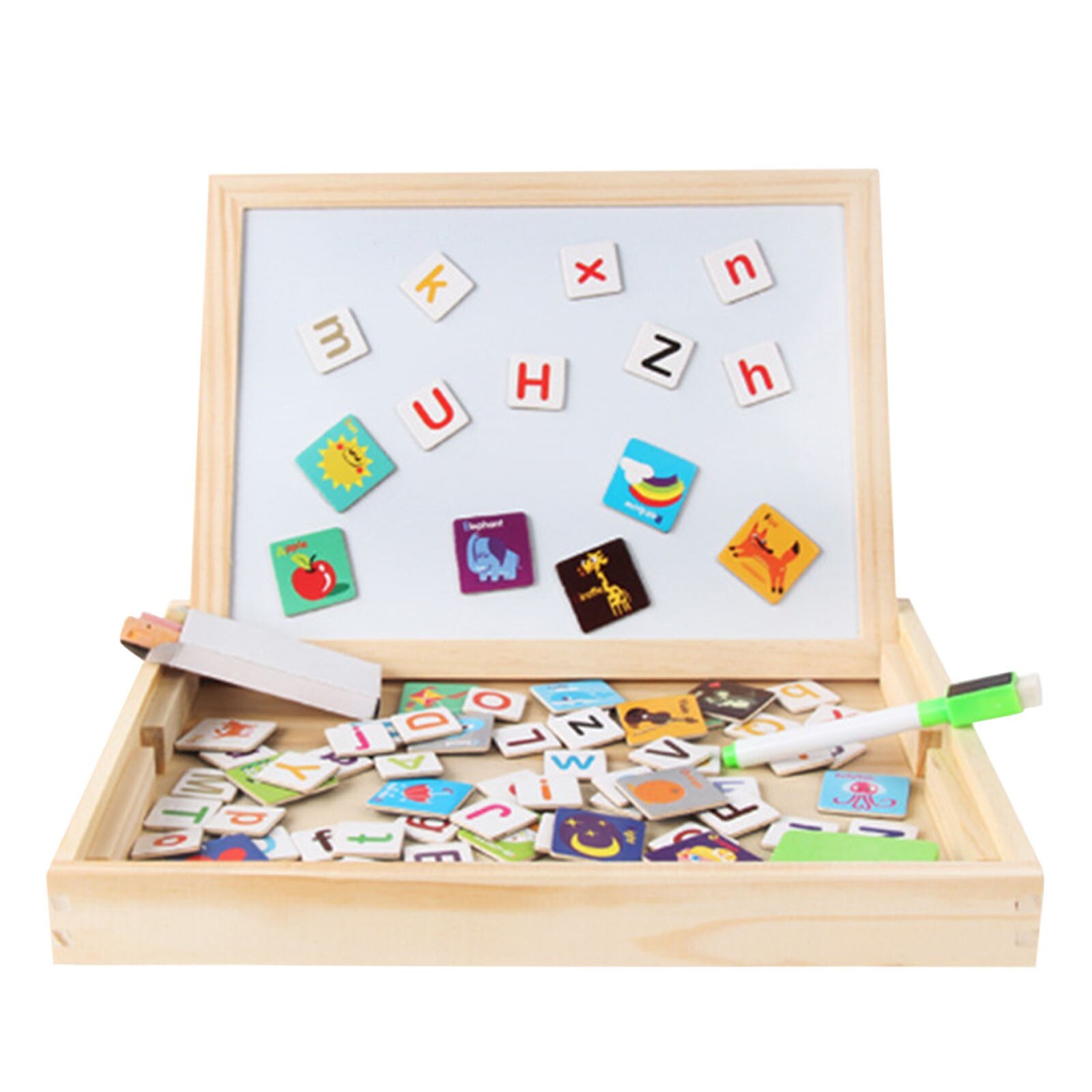 25# Wooden Animal Hand Grasp Board Early Education Enlightenment Kindergarten Teaching Aid Forest Ocean Gear Jigsaw Puzzle
