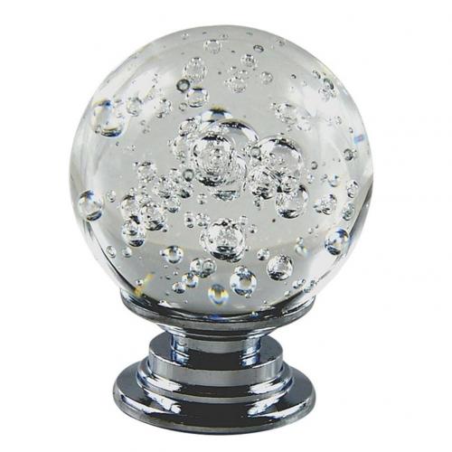 Round 3cm Crystal Bubble Ball Drawer Knob Cupboard Cabinet Handles Wardrobe Door Handles Kitchen Furniture Pull Knob Hardware: WHITE