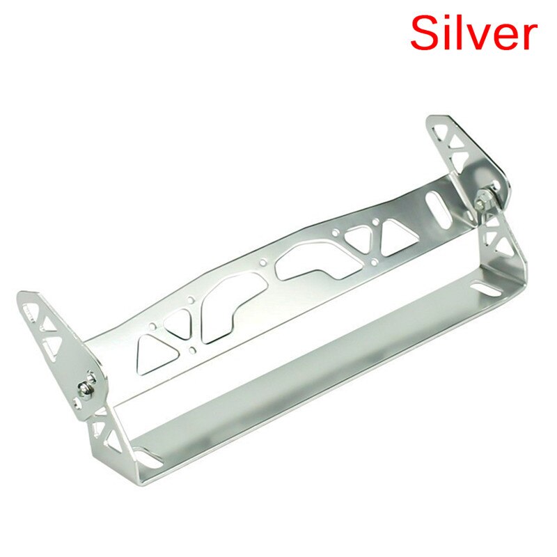 Universal- Aluminium Auto Styling Kennzeichen Rahmen Energie Rennen Kennzeichen Rahmen Rahmen Schild Halfter: Silber-