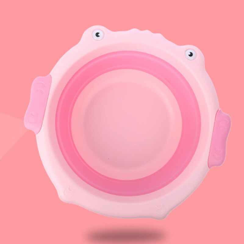 Portable Foldable Baby Bath Tub Children's Bathtub Wash Holder Foot Bath Basin Cute Infant Wash Basin Collapsible Tourism