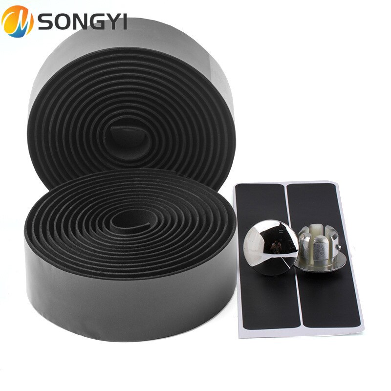 Songyi Road Bike Bar Tape Vibration Demping Anti-Vibratie Eva Pu Stuur Bar Tape Kleurrijke Wrap + 2 Bar Plug I185