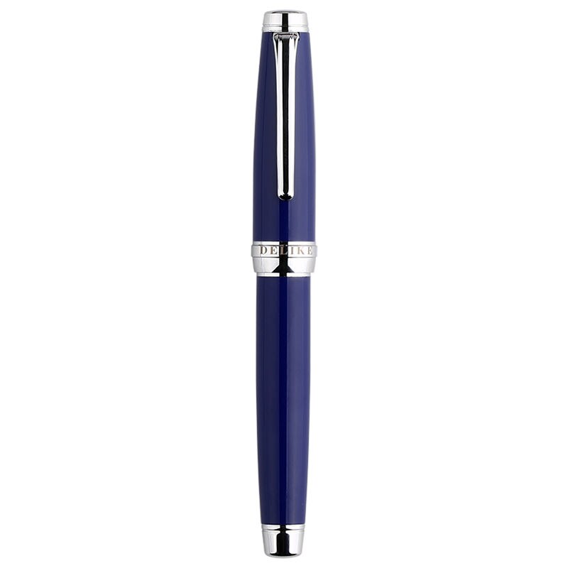 MoonMan-pluma estilográfica de Metal para estudiantes, suministros escolares de oficina, escritura, tinta suave, vitalidad juvenil, a la , DELIKE-3: Dark Blue / F 0.5mm Bend Nib