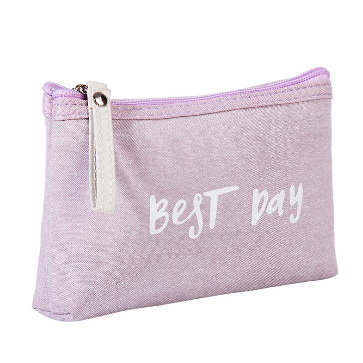 Sac à cosmétiques de voyage multifonction pour femmes, trousse de maquillage, bourse à fermeture éclair, de beauté, avec lettres imprimées: 2