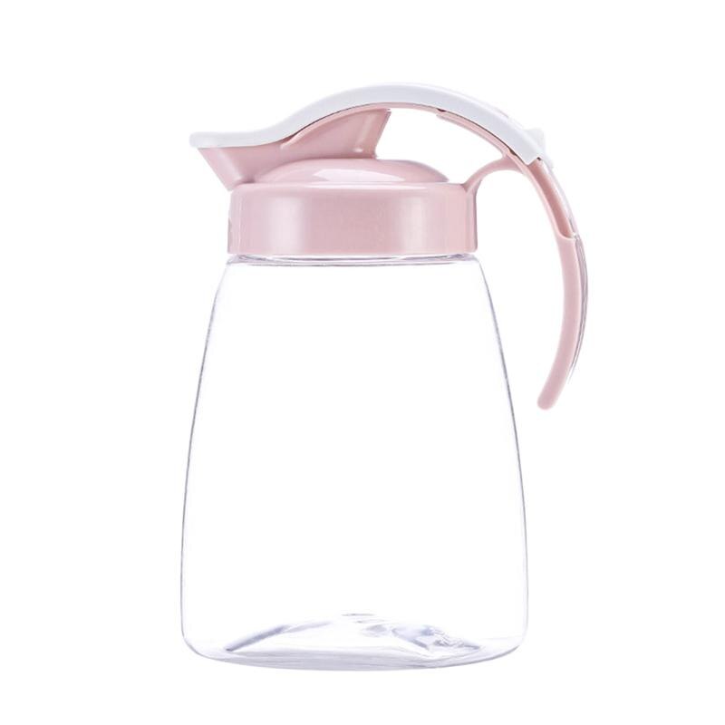 1PC Water Pitcher Durable Juice Jar Beverage Pot Kettle /Cold Water Jug Teapot for Picnic Home: Pink 1