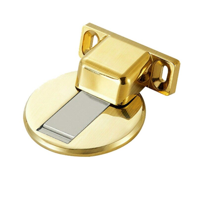 Anti-Collision Invisible Doorstop for Wall Floor Mount Magnetic Door Stopper Safety Catch Zinc Alloy Gate Resistor Door Holder: GD