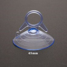 Ventosas de plástico para ventana de coche, accesorios de decoración de ventanas de vidrio, PVC, transparente, 45mm, 20 Uds.