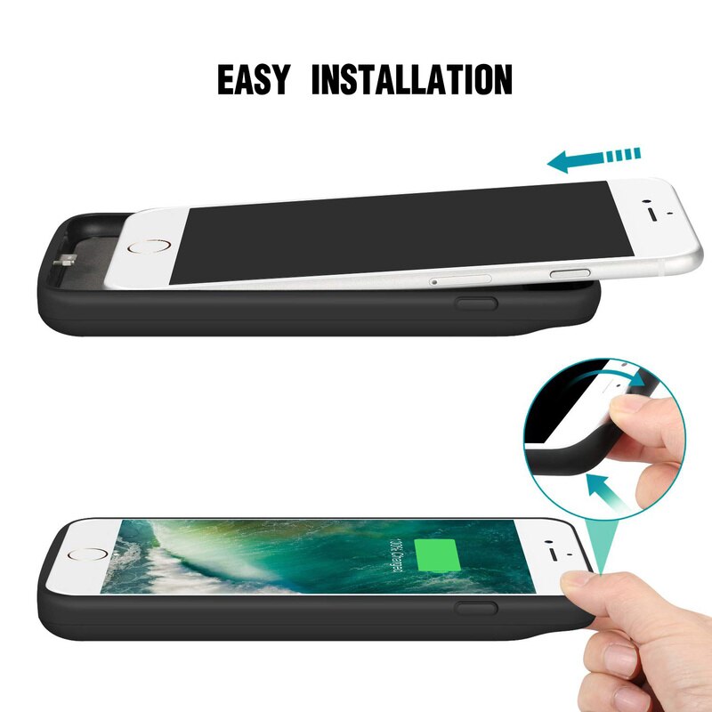 Batería de carga de 3200mah para IPhone, 6, 6S, 7, 8, SE, carcasa de carga, cargador de batería para Iphone 6, 6S, 7, 8 Plus