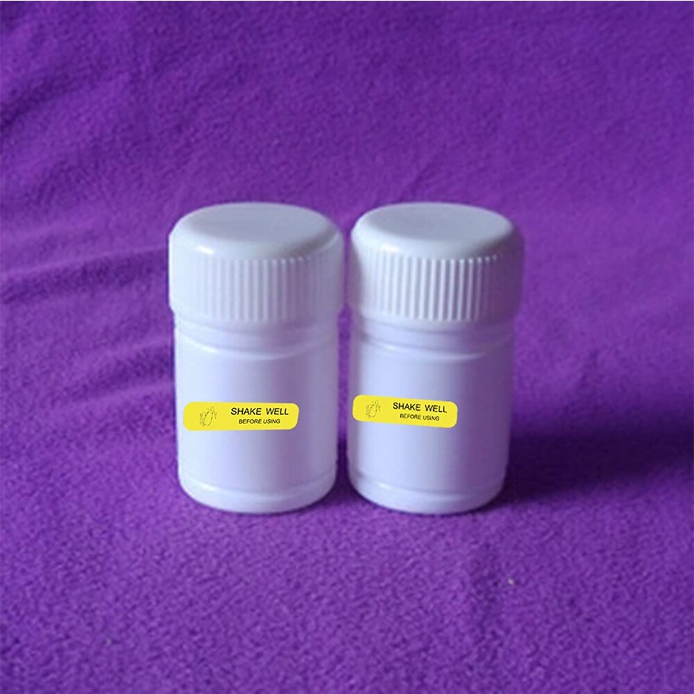 1.5X0.375 inch Shake Well Before Using Stickers 500 Pcs Per Roll Shake Well Stickers for Jar