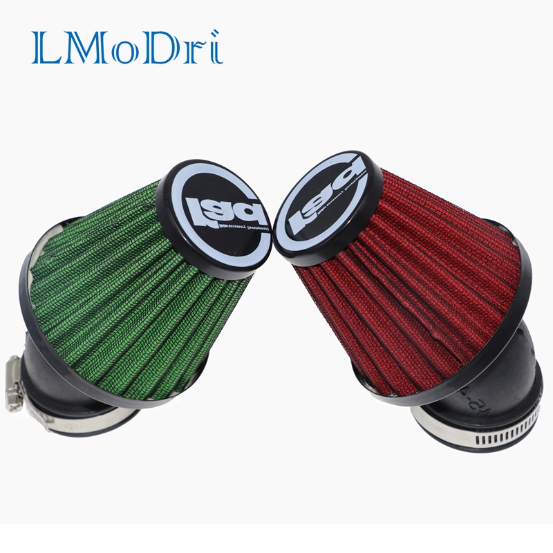 Lmodri moottoripyörän ilmansuodatin 28mm 38mm 42mm 48mm puhdistuskiinnike -on 45 asteen mutka ilmanottosuodattimet moottoripyörän tarvikkeet