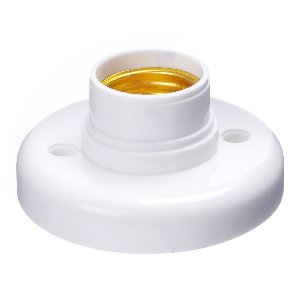 Portalámparas base de bombilla con tornillo E27 Bases de lámpara circular e26 color de toma y Iustre es blanco No mayor que AC250V 60W