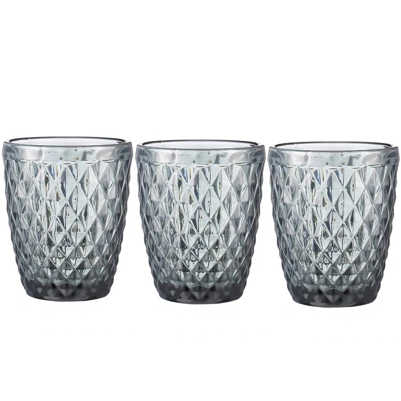 Vasos para beber whisky con zumo de Vodka, Morado, 3 unidades/lote, Bar, hogar, boda, 240ml, 8oz, copa de cristal de diamante para bebidas