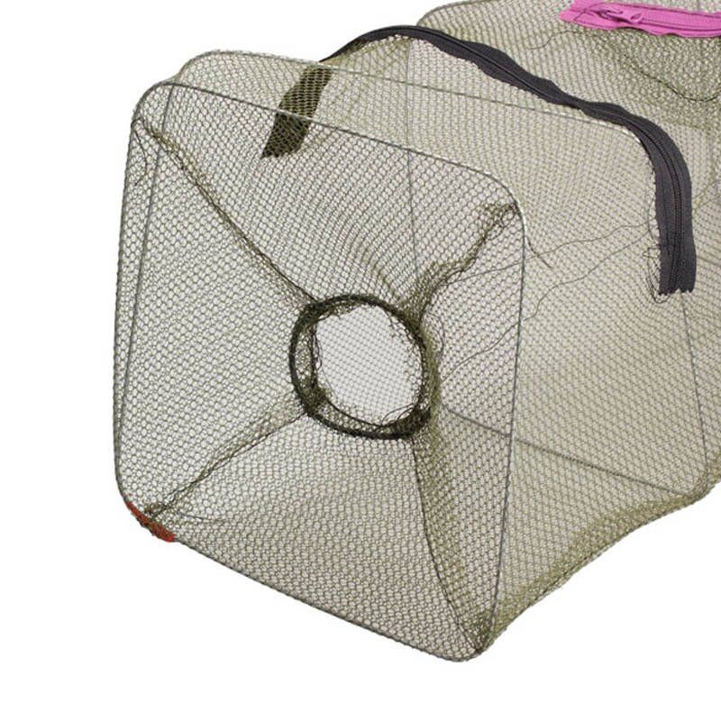 Trampa plegable para cebo de pesca, Red de nailon, YS-BUY