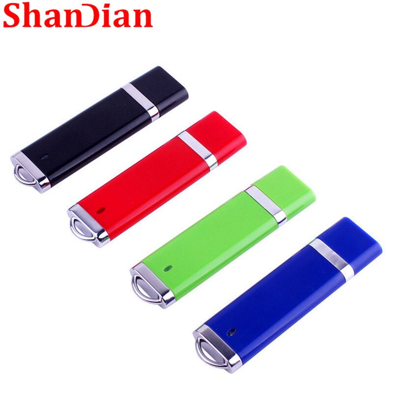 SHANDIAN 4 Colore più chiaro a forma di pen drive 4GB 32GB 16GB 64GB Flash Drive USB Thumb drive bastone di memoria Pen drive 64GB Regalo