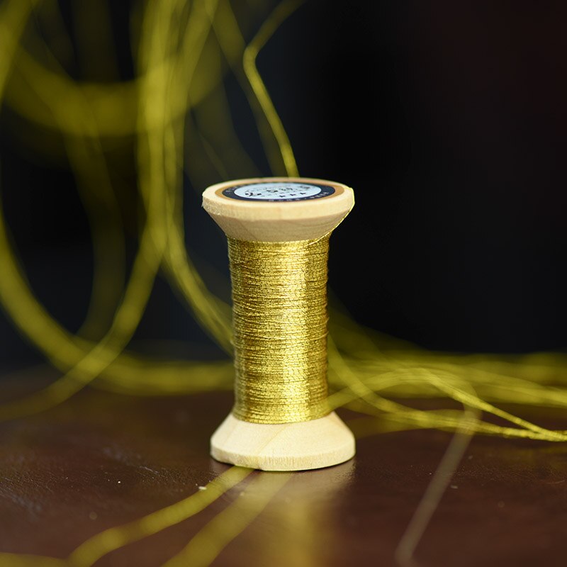 Serie de oro brillante de línea de oro/hilo de bordado francés/carrete de bordado/hilo de bordado dorado colorido/50 metros por pieza: 4