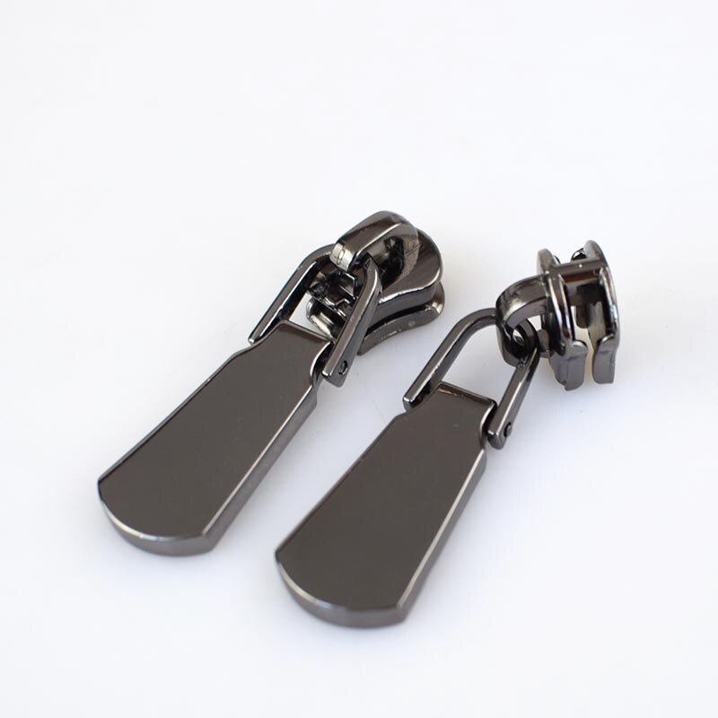10pz di Modo di 5 # Cursori e ganci per chiusure lampo per Giubbotti I Vestiti del Metallo Chiusure lampo cerniera lampo kit di Riparazione Testa Della Chiusura Lampo Borsa FAI DA TE Accessori per il Cucito KY699: gunblack-10pezzi