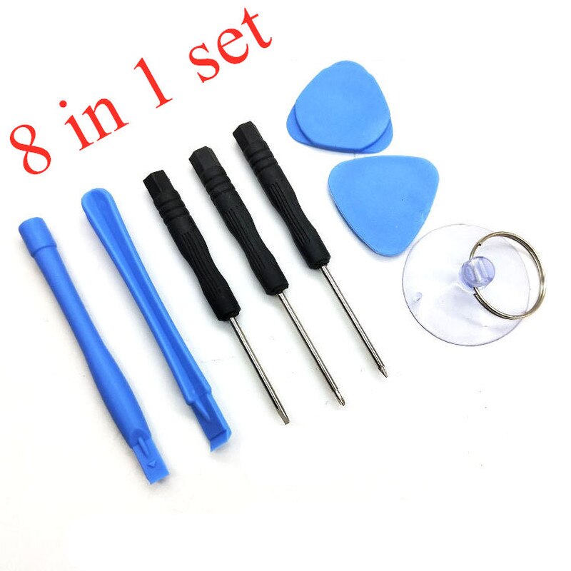 8pc Mobile Phone Removal Tool Screen Pry Repair Tool Set Suction Cup Boot Film Screwdriver Pin for iPhone Samsung