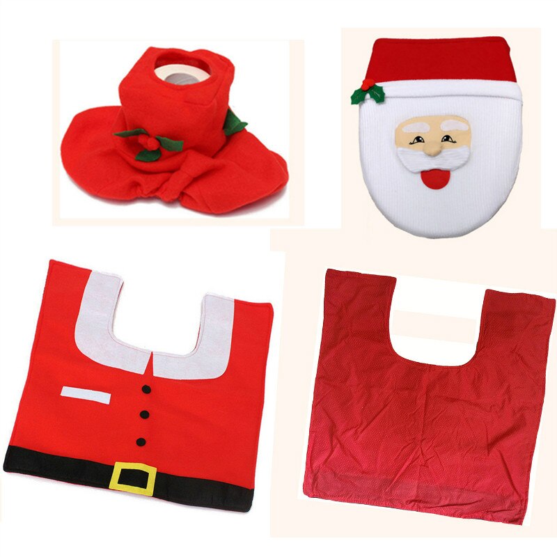Kid Christmas Santa Claus Cloth Toilet Foot Pad Tr... – Grandado