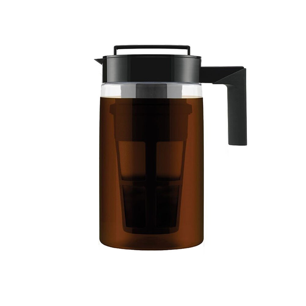 900ml stor kapacitet kallbryggare iskaffe bryggare lufttät försegling silikon handtag kaffe vattenkokare kontor kaffe te vatten vattenkokare: Default Title