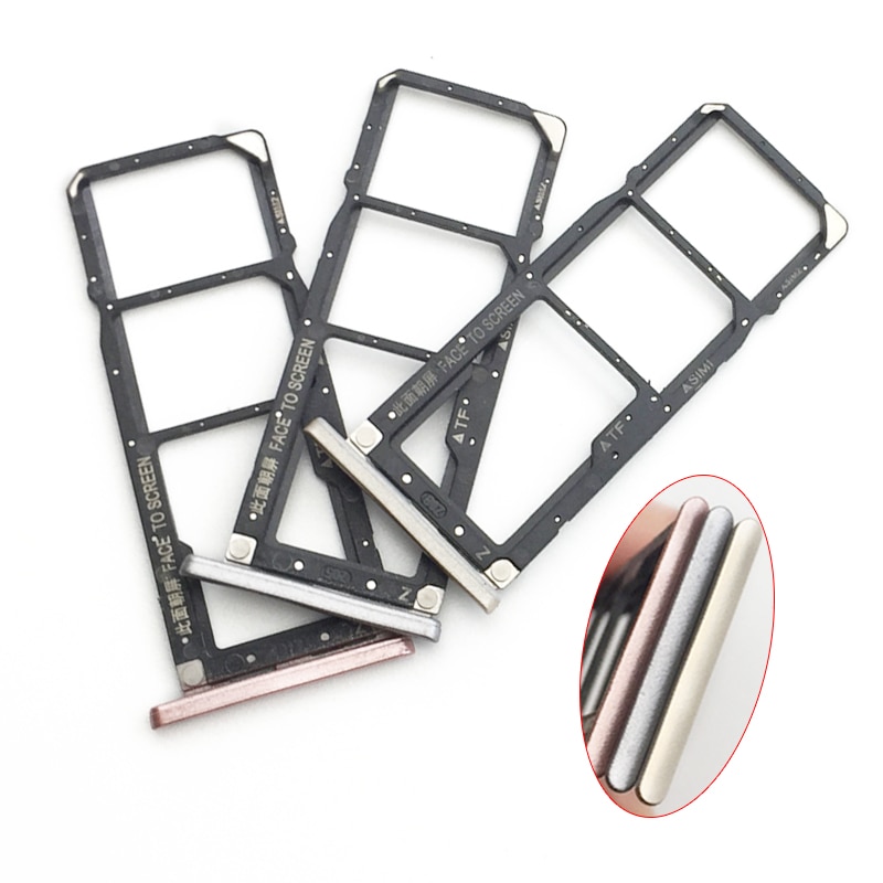 Adattatore Della Carta di Sim per Xiaomi Redmi S2 / Y2 SIM Vassoio di Carta Del Supporto fessura Parti di Riparazione Grigio/Oro/rosa
