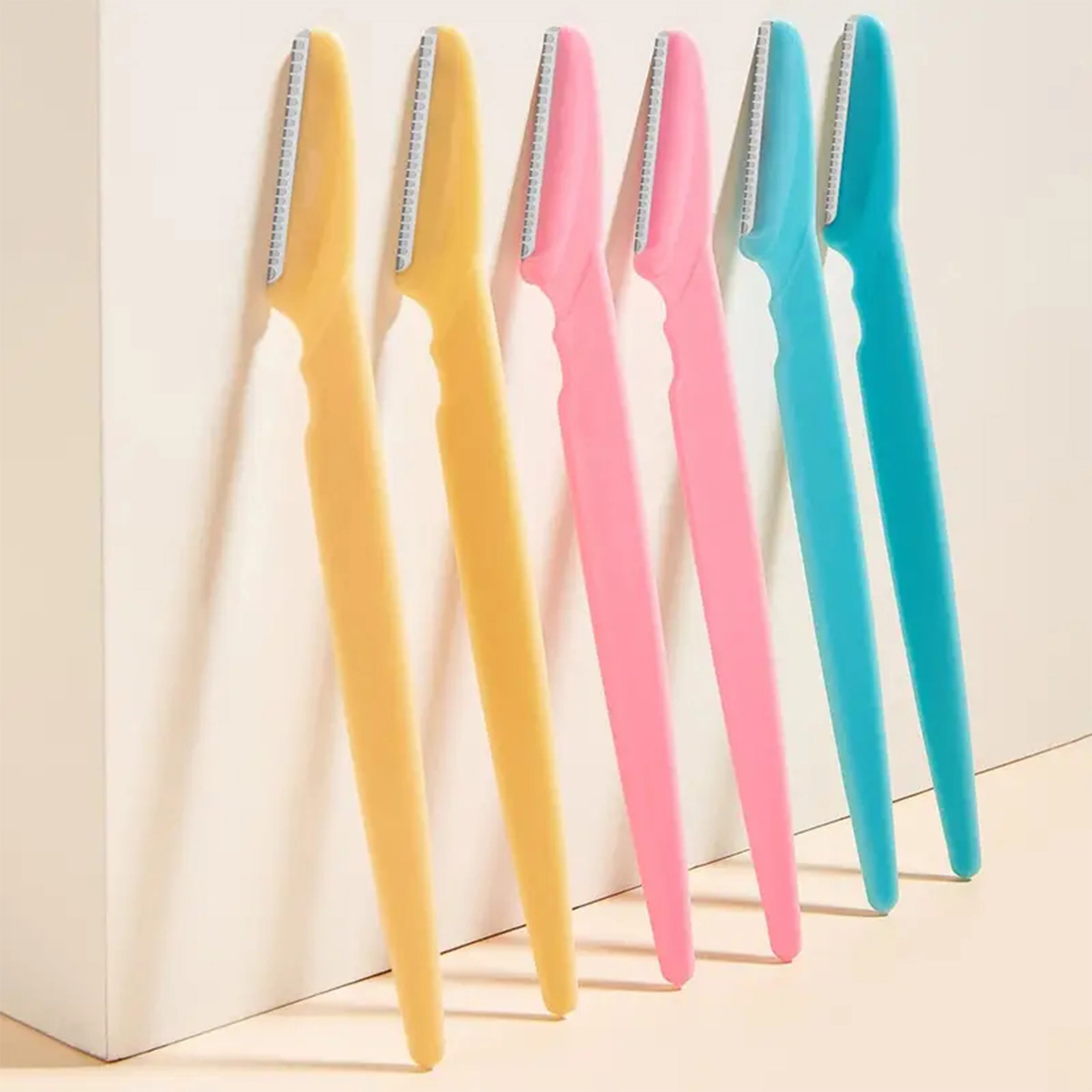 Recortador de cejas para mujer, afeitadora de cuchillas para la cara, depilación portátil para cejas, corte de cejas de seguridad, herramientas de maquillaje, 10/40 Uds.