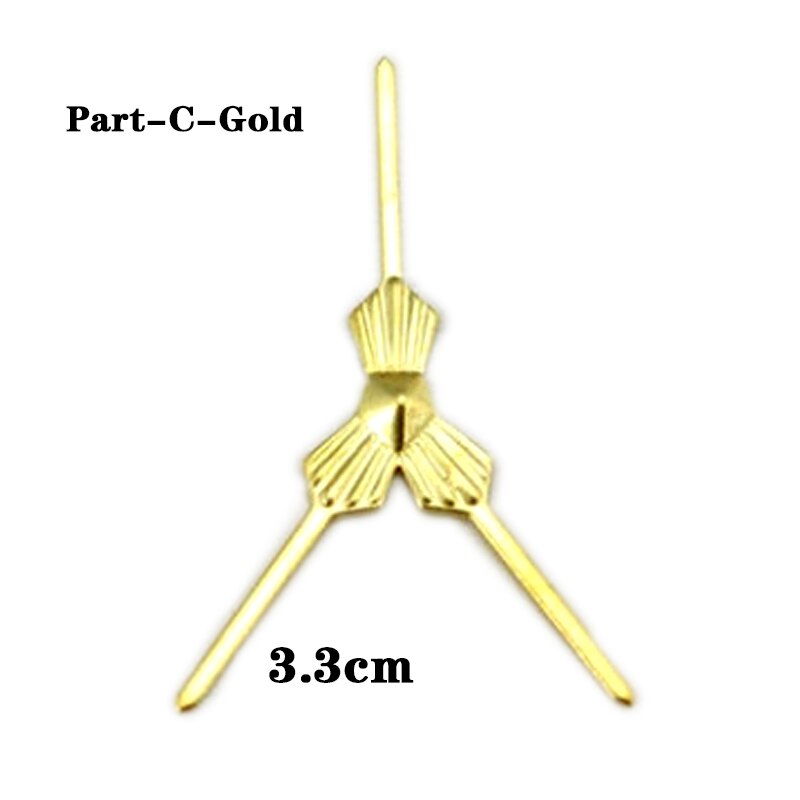 100 st kristallkrona lampa delar kristallpärla metall kontakt triangelnål 3.3cm 4.5cm metall kontakt guld fluga pin