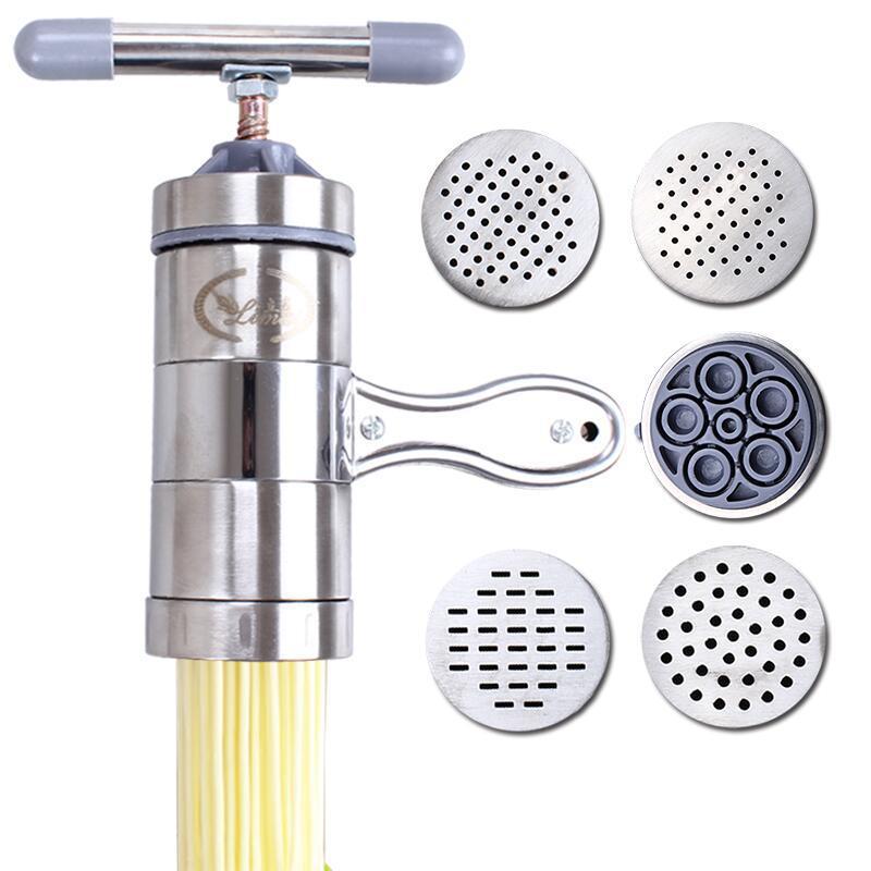 Mini Stainless Steel Small Manual Noodle Maker Spaghetti Press Pasta Machine Portable Fruit Press Juicer Kitchen Gadget