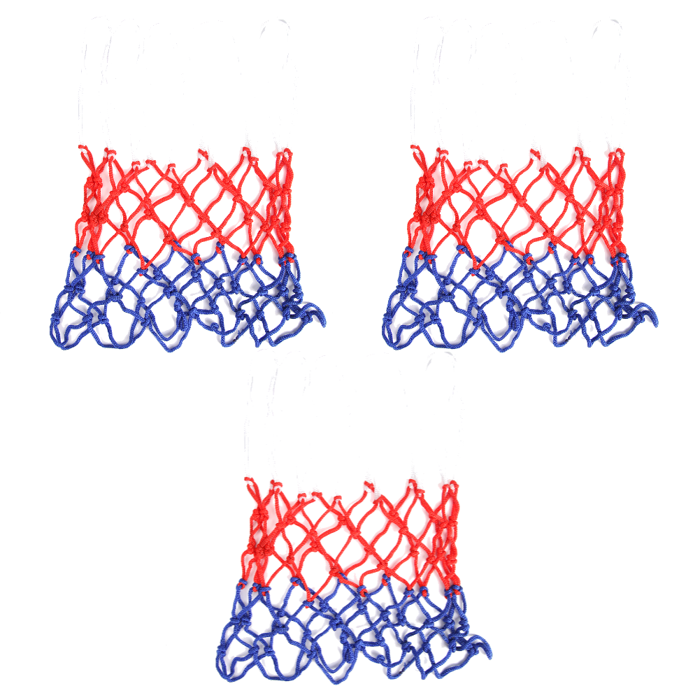 Basketball Hoop Mesh Net Durable Standard Size Nylon Thread Sports Backboard Rim Ball Pum Sports Entertainment: Burgundy