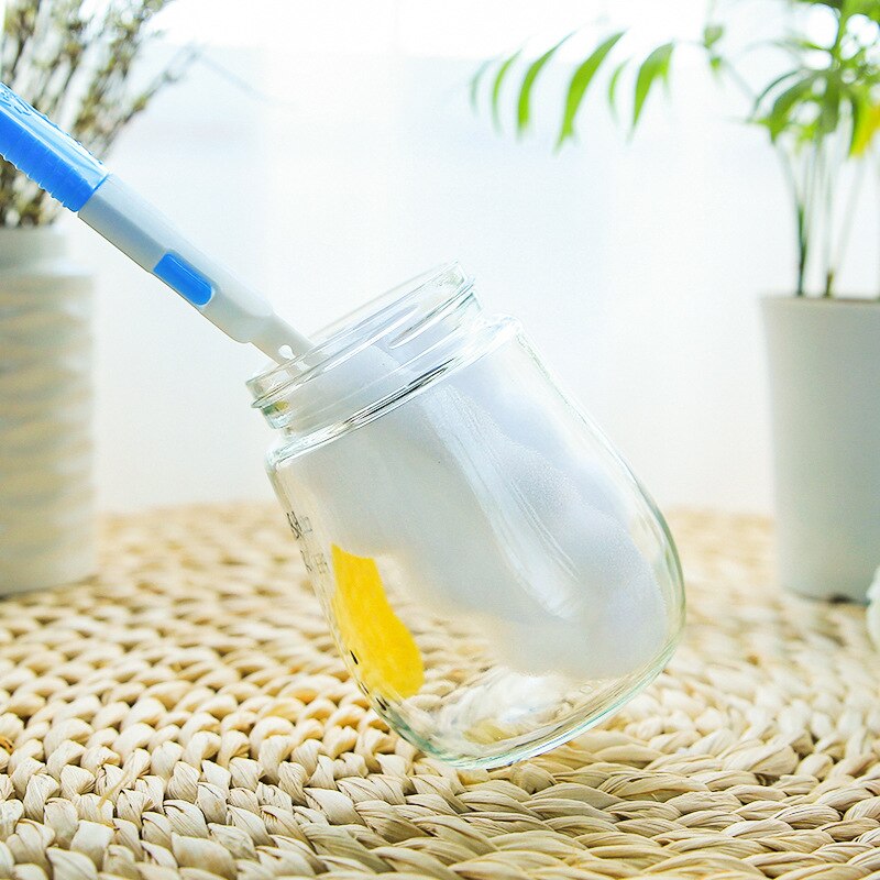 Dekontaminations-glasflaschenbürste zum reinigen von waschbechern, schwammbürste mit langem griff, cepillos para botella, glasflaschenbürste, becherreinigung