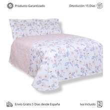 Colcha de verano Cama de 90 105 135 150 y 180 modelo 2022-12 Floral Salmón Colcha Bouti primavera verano Acolchado Reversible duraderos con excelente lavado y durabilidad. Cómodas, ligeras y elegantes.