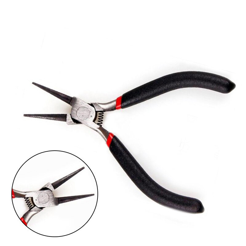 Zwart Handvat Sharp Lange Punttang 15Cm 1Pc Rvs Mini Tang Precisie Combinatie Craft Repair Tool: 07