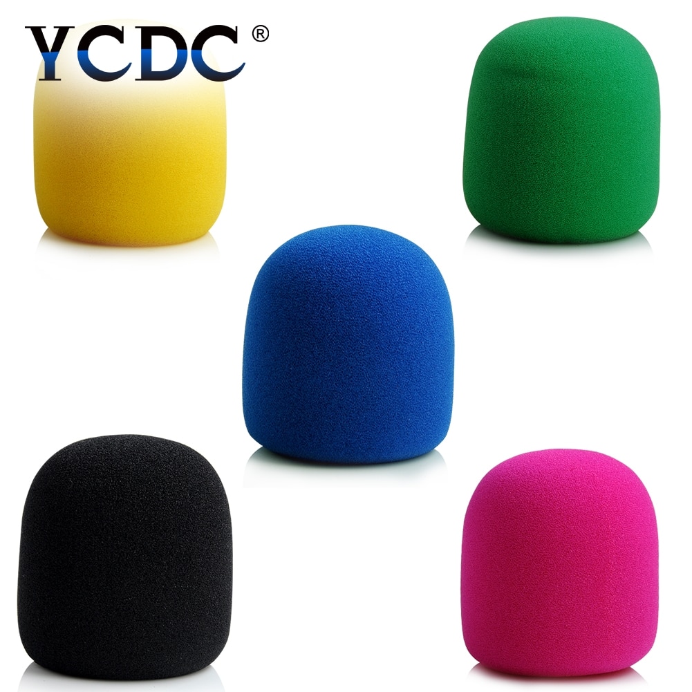 1PC Multi farbe Handheld Bühne Ball bilden Mikrofon-windschutz-schaum Mic Abdeckung Karaoke DJ 7X3,5 CM