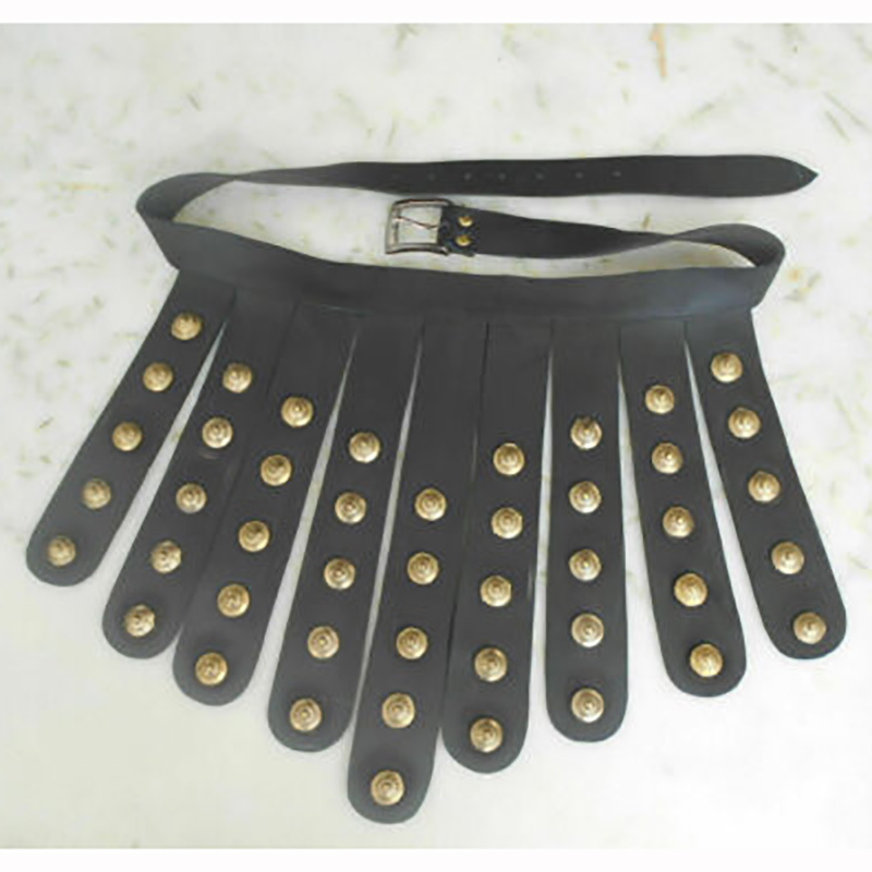Greek roman legion gladiator pu leather belt skirt medieval viking cosplay costume larp halloween party club accessories for men