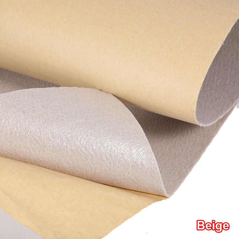 1x0.5m Speaker Cloth Self-Adhesive Felt Subwoofer Box Tape Strip Patch Sound Absorption Anti-seismic Beige/Silver/Gray/Black: Beige