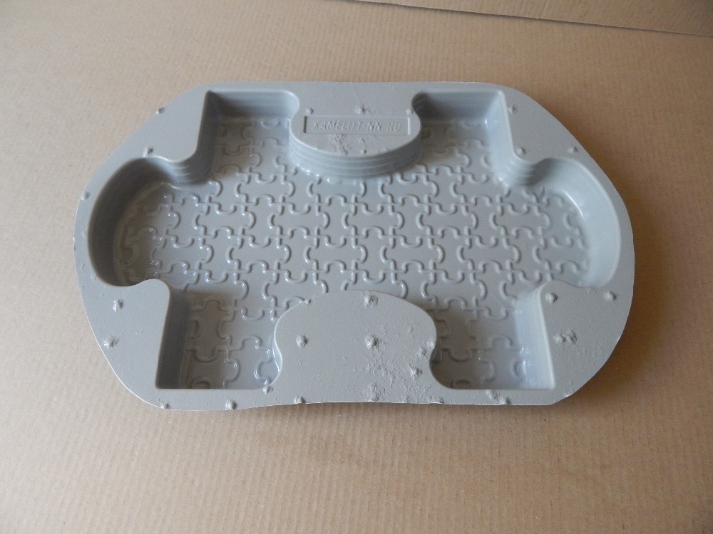 Plastic Molds for Concrete Paving Slabs Wall Stone Cement Tiles "Puzzle" Paving Slabs Plastic molds BEST PRICE