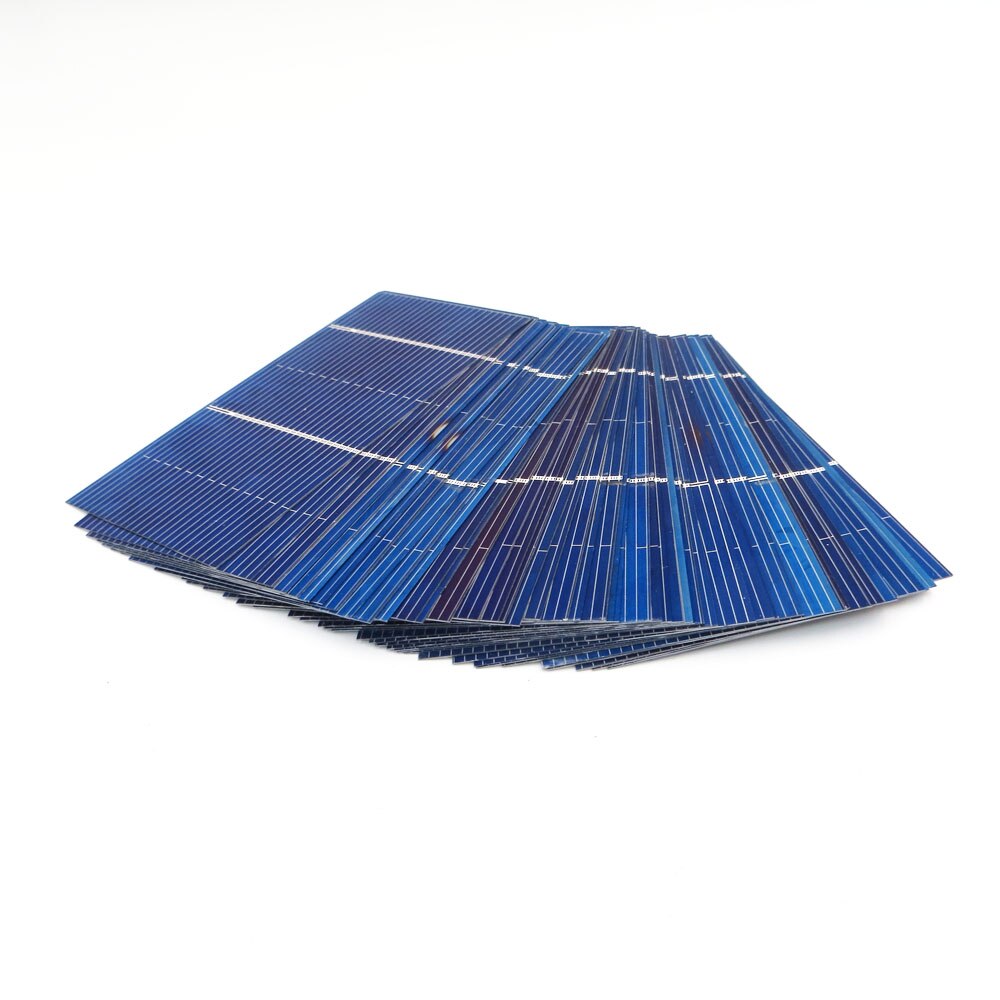 50 kpl aurinkopaneeli tee itse aurinkokennoja monikiteinen aurinkosähkö moduuli tee itse aurinko akkulaturi paineil solar 0.54w 78*39mm