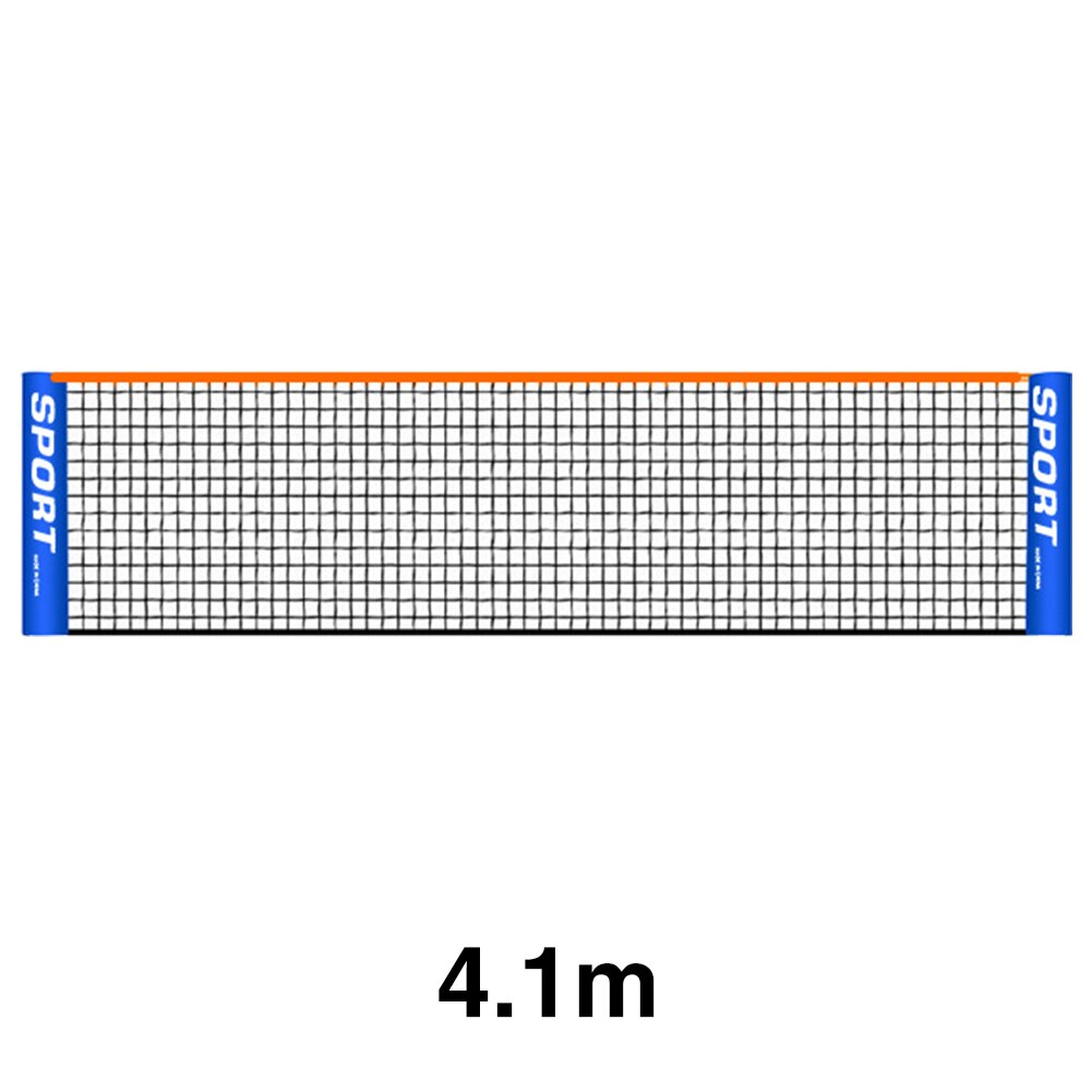 Sport Training Tennis Net Indoor Outdoor Backyard Badminton Standard Driveway Easy Setup PE Court Foldable Portable Beach: 4.1m