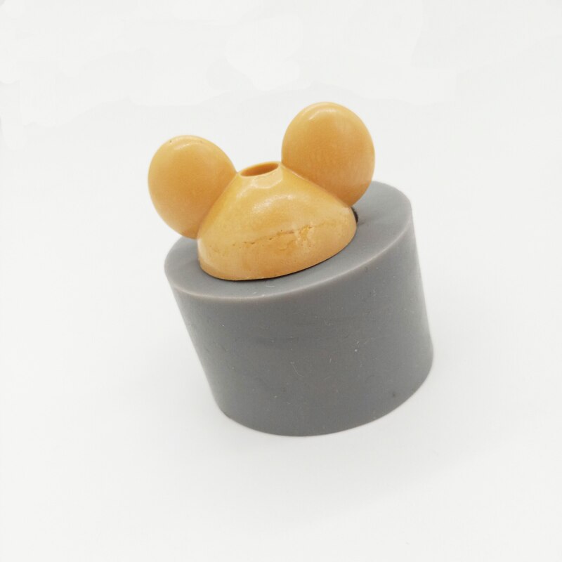 KLM Mouse Head DIY Handmade Epoxy Mould Silicone Straw Topper Molds