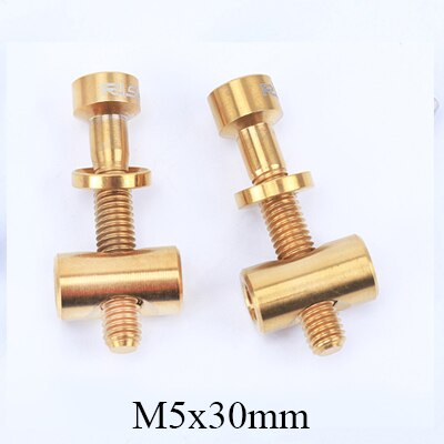2 pz/lotto RISCHIO M5x30/40 millimetri Reggisella Bullone in Lega di Titanio Thomson Reggisella Bullone Vite Bicicletta Parti Della Bici: M5x30mm d'oro
