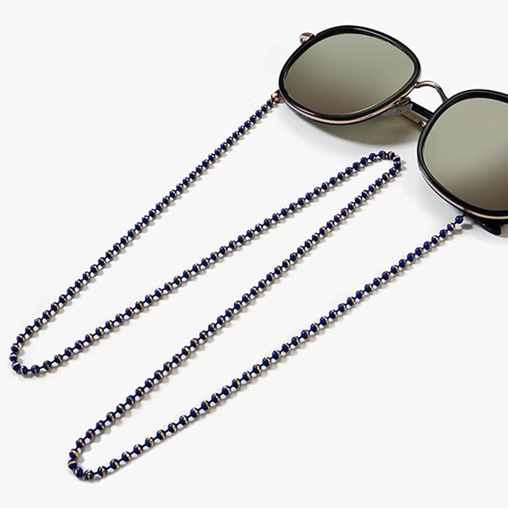 Collar de cuerda colgante para mascarilla facial, soporte ajustable para gafas, sin huellas, con dos ganchos y hebillas,