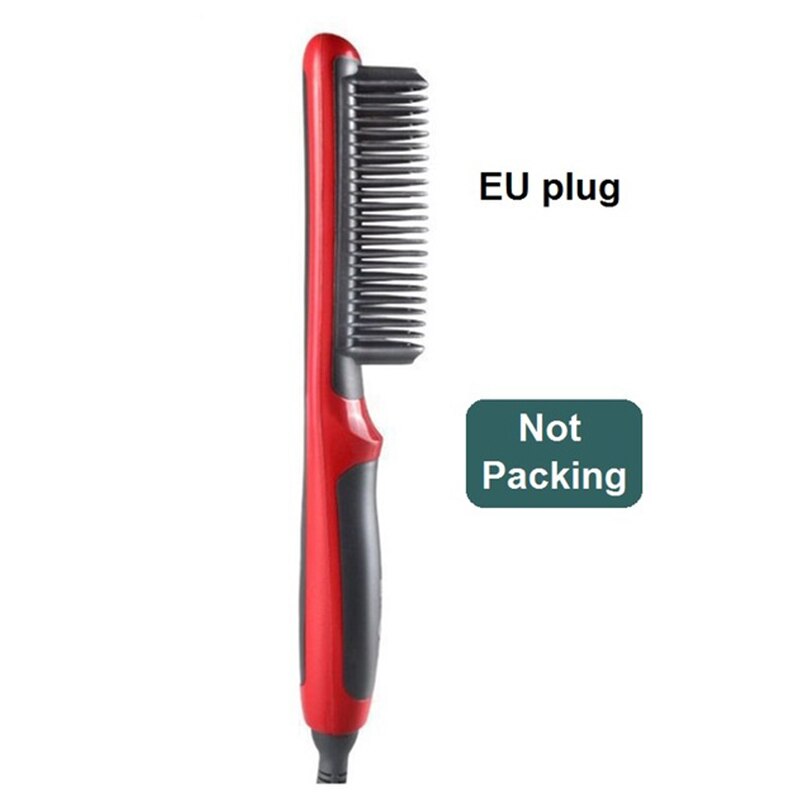 Electric Comb for Hair Straightener and Curler Air Brush Ion Generator Hair Crimping Hair Iron Crimper Hair Dryer Brush: Purple