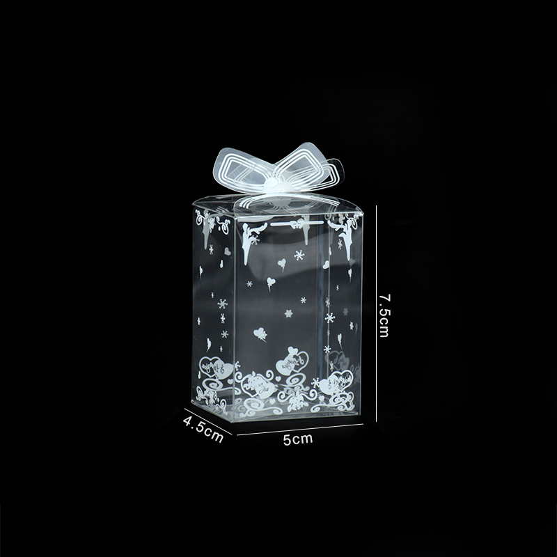 PVC Transparent Box Clear Plastic Packaging Box Wedding Party Favors Chocolate/Candy Box Souvenir Display Case Multi Sizes: Deep Sapphire